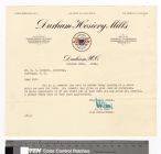 Letter to H. F. Seawell from A. H. Carr